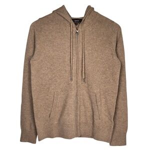 Quince Mongolian Cashmere Full Zip Hoodie Teak XS Women